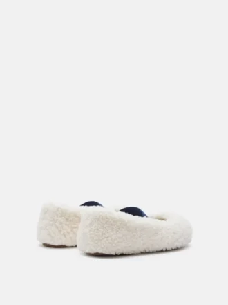 Ballerines en peau de mouton blanches