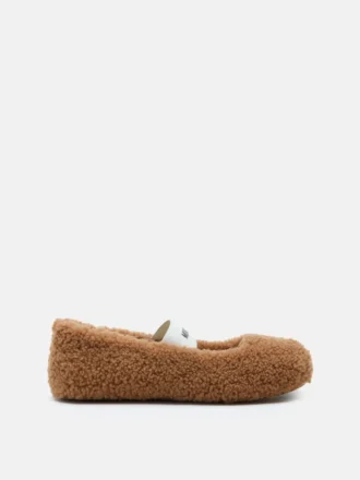 Ballerines marron en peau de mouton
