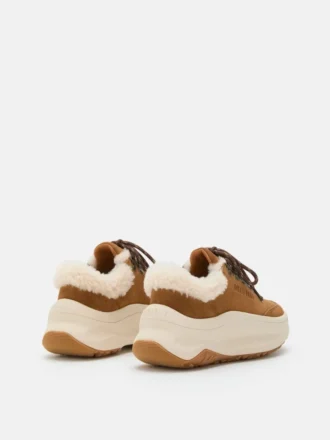 Baskets Moon247 City en peau de mouton marron