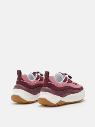 Baskets Moon247 Xlace bordeaux et rose