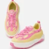 Baskets Moon247 Xlace jaunes et roses Baskets Moon247 Xlace jaunes et roses