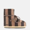 Bottes en feutre rayées beiges Icon Low Jacquemus + Moon Boot