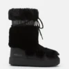Bottes hautes Ltrack en fausse fourrure noire Bottes hautes Ltrack en fausse fourrure noire