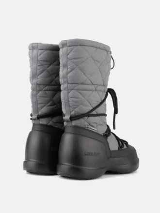 Bottes hautes matelassées Mezzaluna grises