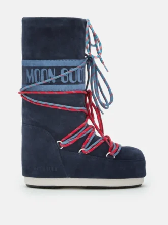 Bottes Icon en daim bleu marine