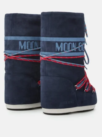 Bottes Icon en daim bleu marine