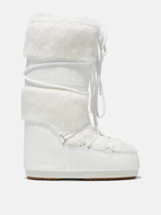 Bottes Icon en fausse fourrure blanche
