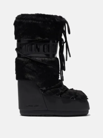 Bottes Icon en fausse fourrure noire