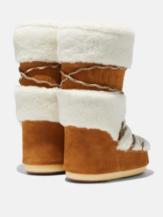 Bottes Icon en peau de mouton crème Lab69