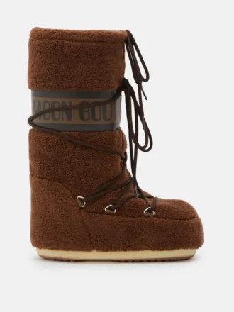 Bottes Icon en polaire marron