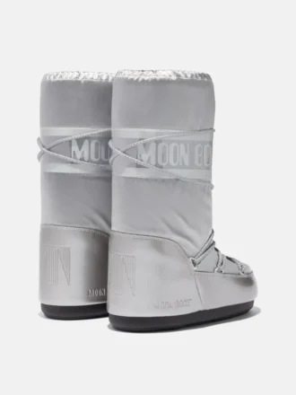 Bottes Icon Glance en satin argenté