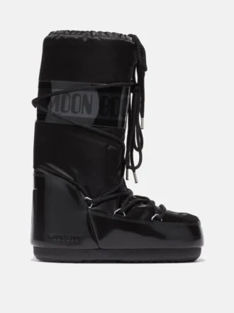 Bottes Icon Glance en satin noir