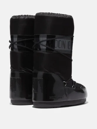Bottes Icon Glance en satin noir