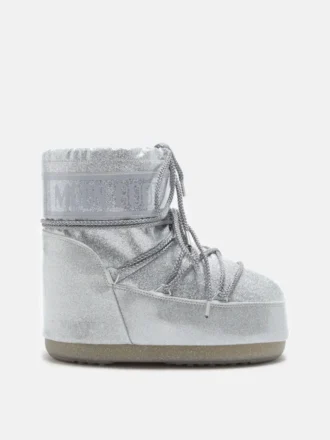 Bottes Icon Low argent pailletées