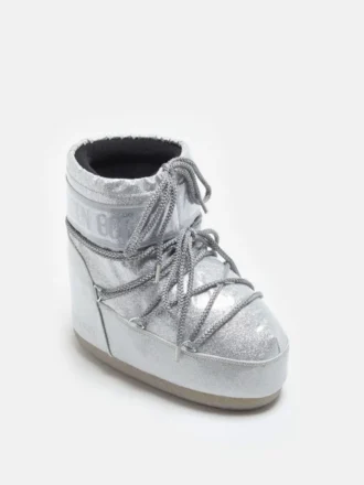 Bottes Icon Low argent pailletées