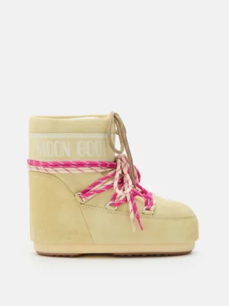 Bottes Icon Low en daim jaune