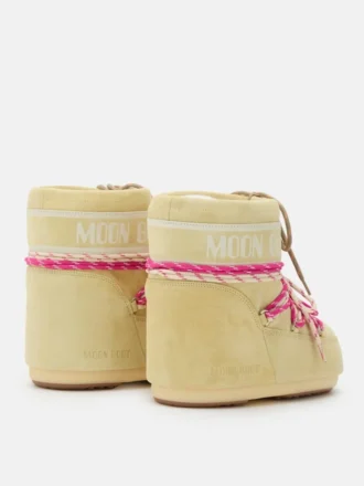Bottes Icon Low en daim jaune