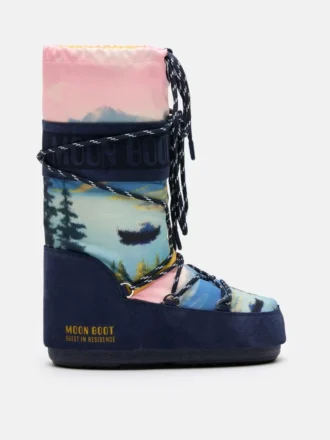 Bottes Moon Boot X Guest in Residence Icon Postcard Midnight Boots