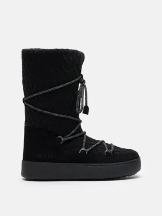 Bottes Moon Boot X Guest in Residence Ltrack en tricot noir Bottes Moon Boot X Guest in Residence Ltrack en tricot noir