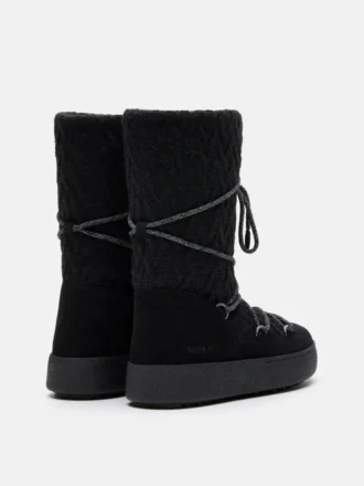 Bottes Moon Boot X Guest in Residence Ltrack en tricot noir Bottes Moon Boot X Guest in Residence Ltrack en tricot noir