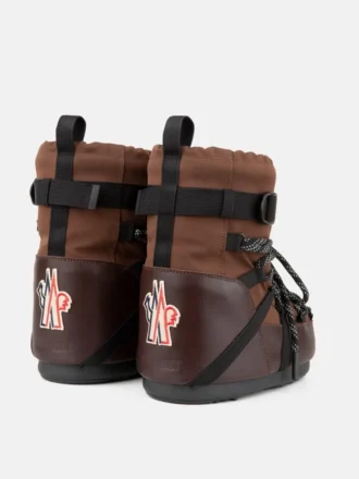 Bottes Moon Boot X Moncler Grenoble Icon Low marron moka