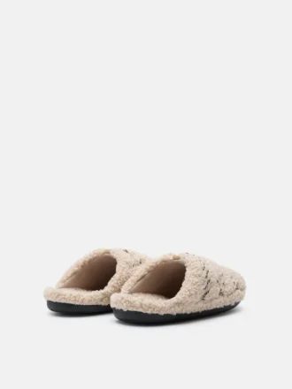 Chaussons Teddy Beige