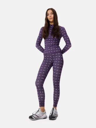 Leggings Adidas X Moon Boot couleur prune