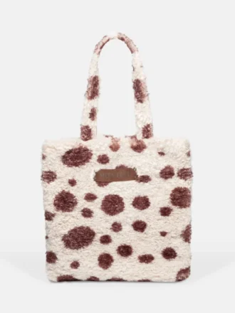 Sac fourre-tout en fourrure marron